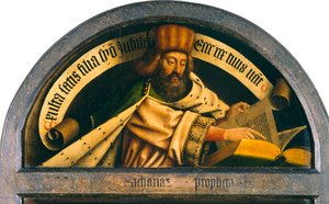 Der Genter Altar. Anbetung des mystischen Lammes: Der Prophet Sacharja, 1432