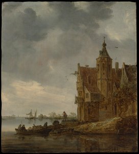 Landhaus am Wasser von Jan van Goyen