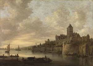 Der Valkhof in Nijmegen von Jan van Goyen