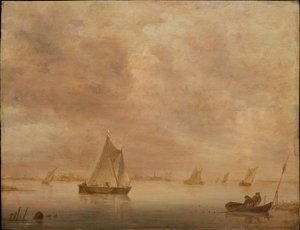 Flusslandschaft von Jan van Goyen