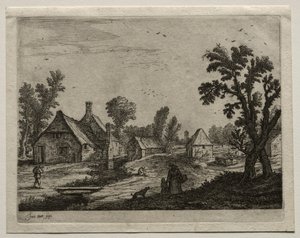 Das Brett über dem Bach von Jan van Goyen