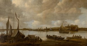 Blick auf den Rhein bei Hoog-Elten von Jan van Goyen