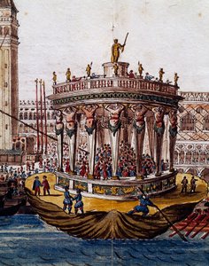 Welt-Theater, Turnier in Venedig von der Bruderschaft der Ritter des Hosenbandordens
