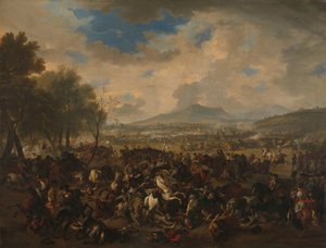 Die Schlacht von Ramillies zwischen den Franzosen und den Alliierten, 23. Mai 1706