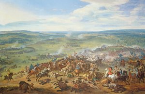 Die Schlacht bei Blenheim, nahe Hochstadt (Bayern), 1704