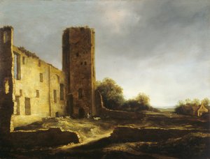 Ruinen der Burg Egmond aan den Hoef bei Alkmaar von Jan van Kessel