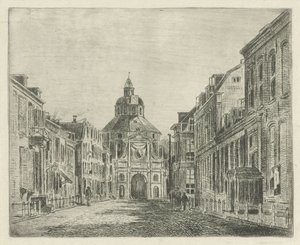 Ansicht des Wittevrouwenpoort in Utrecht von Jan van Lokhorst