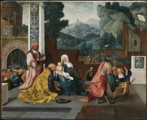 Anbetung der Könige, ca. 1519 von Jan van Scorel