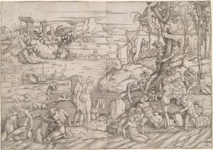Die Sintflut von Jan van Scorel