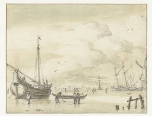 Winteransicht von Jan van de Cappelle