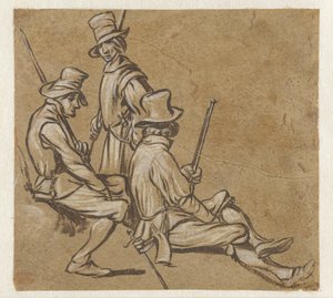 Gruppe von drei Soldaten