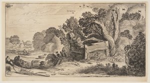 Juni, aus Die zwölf Monate des Jahres von Jan van de Velde II