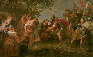 Jakob trifft seinen Bruder Esau