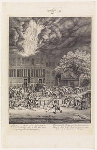 Brand auf der Leidschegracht 1684 von Jan van der Heyden