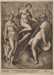 Venus, Juno und Minerva von Jan van der Straet