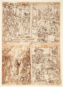 Acht Szenen aus dem Leben von San Giovanni Gualberto (recto und verso)