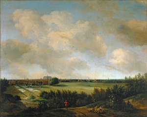 Die Wäscherinnen von Overveen, nahe Haarlem von Jan van der the Elder Meer