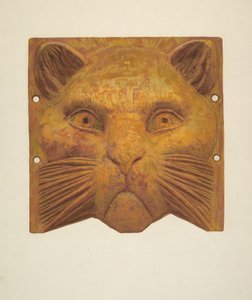Gusseiserner Katzenkopf von Jane Iverson