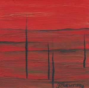 Abstrakte Rote Landschaft von Janine Brewster