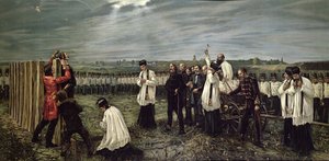 Hinrichtung ungarischer Offiziere durch die Österreicher in Arad, Ungarn am 6. Oktober 1849, 1893 von Janos Thorma