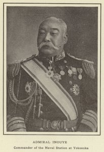 Admiral Inouye, Kommandant der Marinebasis in Yokosuka von Japanese Photographer