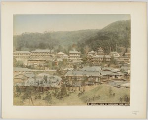 Gesamtansicht des Maruyama-Parks, Kyoto, Japan