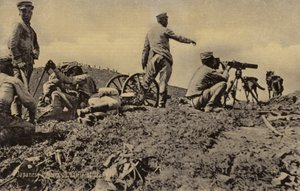 Japanische Offiziere in der Schlacht von Liaoyang von Japanese Photographer