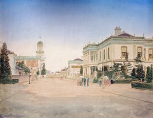 Ansicht der Hauptstraße von Yokohama, ca. 1890
