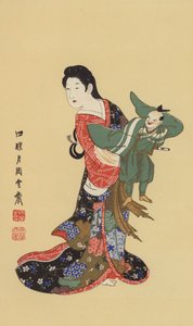 Ein japanischer Puppenspieler