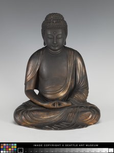 Amida Buddha auf einem Lotus-Podest von Japanese School