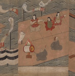 Chinesische Musiker, Illustration aus dem 