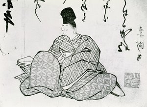 Held eines Monogatari von Ariwara no Narimira (825-880), 17.-19. Jahrhundert