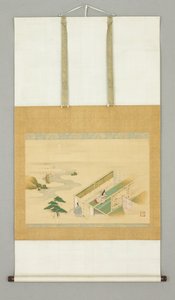 Haus in Landschaft, frühes 18. Jahrhundert von Japanese School