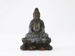 Bild von sitzendem Kannon, Kyoto, Kyoto-fu, Edo-Zeit oder Meiji-Ära von Japanese School