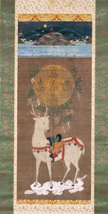 Kasuga-Hirsch mit Mandala, Muromachi-Periode (1392-1573)