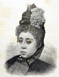 Meiji-Ära. Prinzessin Komatsu von Japan. Illustration von 1887 (Gravur)