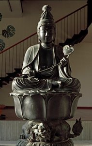 Monju Bosatsu Skulptur, Hoei-Ära von Japanese School