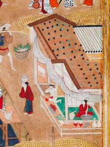 Osakazu Byobu - Japanischer achtteiliger Wandschirm