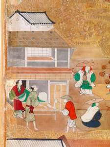 Osakazu Byobu - Japanischer achtteiliger Paravent