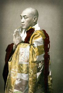 Porträt eines Shinto-Priesters, ca. 1880 von Japanese School