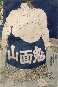 Sumo-Ringer (Farbholzschnitt) von Japanese School
