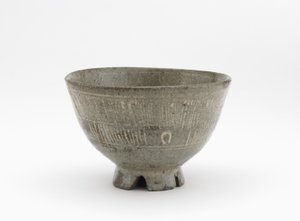 Teeschale im Mishima-Stil, Saga Präfektur, Edo-Periode, frühes 17. Jahrhundert