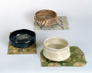 Drei Chawans für Teezeremonien, ca. 1800 von Japanese School