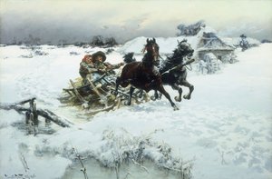 Die Schlittenfahrt, 1896