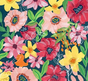 Lebhaft Gemalte Blumen von Jasmine Goodwin