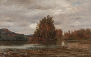 Grauer Tag am Esopus von Jasper F. Cropsey
