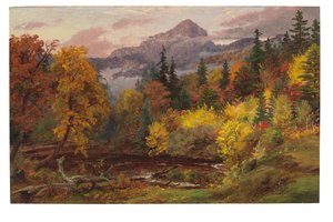 Herbstlaub in den White Mountains (Mount Chocorua) von Jasper Francis Cropsey