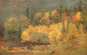 Herbst am Bach, 1855