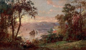 Segeln (Der Hudson bei Tappan Zee) 1883 von Jasper Francis Cropsey