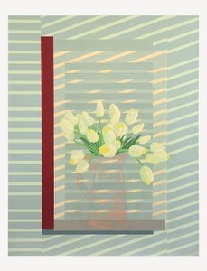 Blumen gegen den Fensterladen von Jasper Galloway